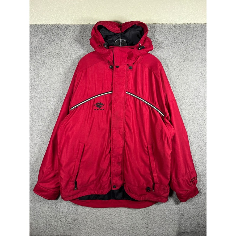 Vans Triple Crown of Snowboarding 98/99 Jacket Red Mens XL Vintage G-Shock